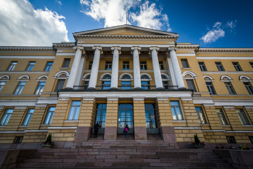 The Main Building of the University of Helsinki, in Helsinki, Finland.